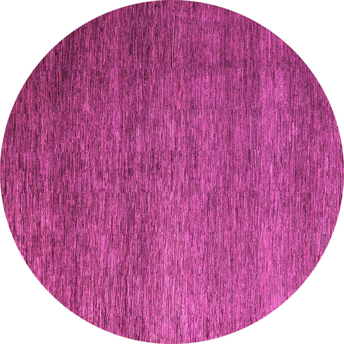 Round Machine Washable Abstract Pink Modern Rug, wshabs5567pnk