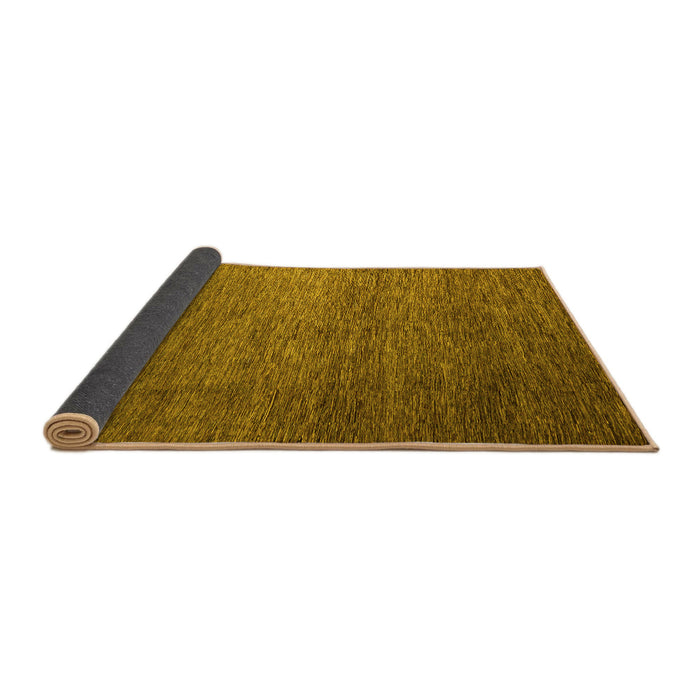 Sideview of Abstract Yellow Modern Rug, abs5567yw