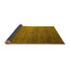 Sideview of Abstract Yellow Modern Rug, abs5567yw