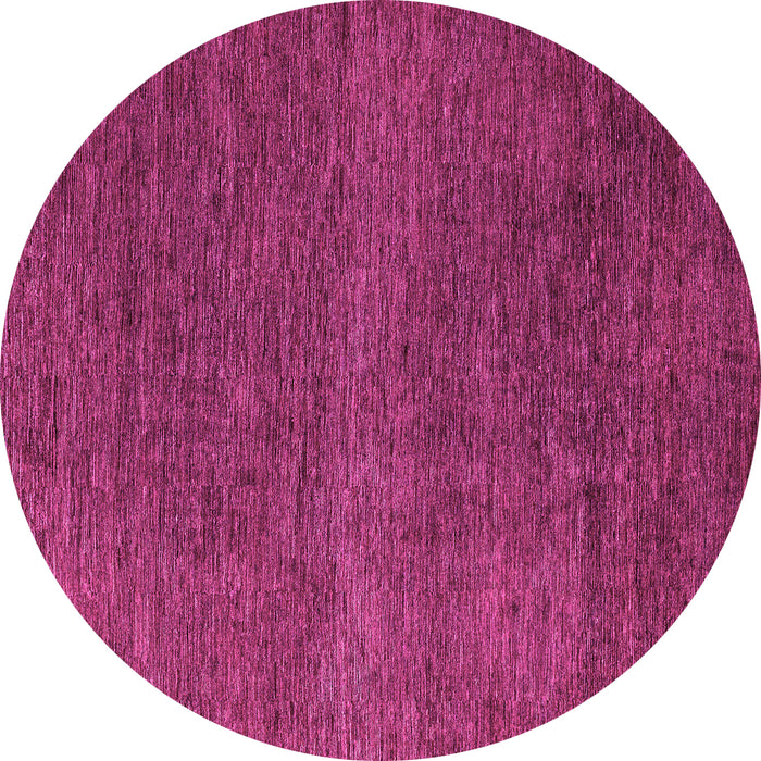 Round Abstract Pink Modern Rug, abs5568pnk