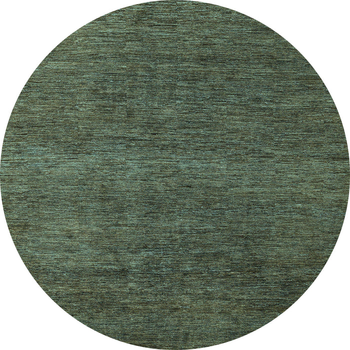 Round Abstract Light Blue Modern Rug, abs5568lblu