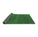 Sideview of Abstract Emerald Green Modern Rug, abs5568emgrn