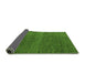 Sideview of Abstract Green Modern Rug, abs5568grn