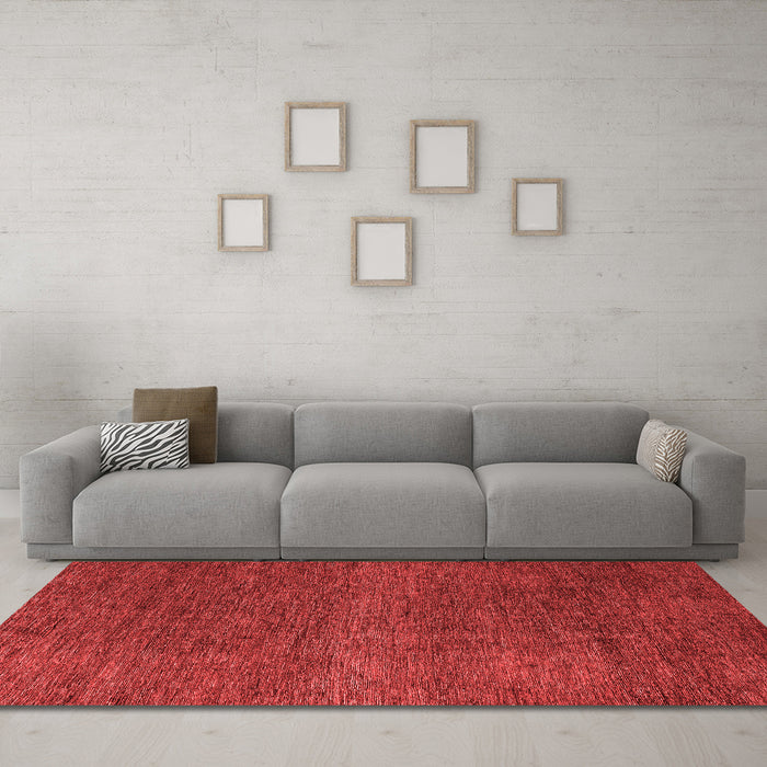 Modern Red Washable Rugs