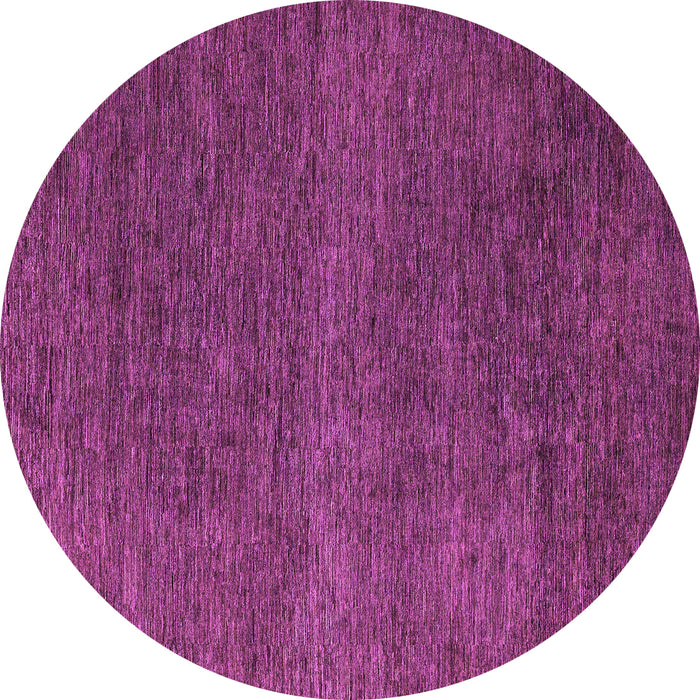 Round Abstract Purple Modern Rug, abs5568pur