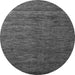 Round Abstract Gray Modern Rug, abs5569gry