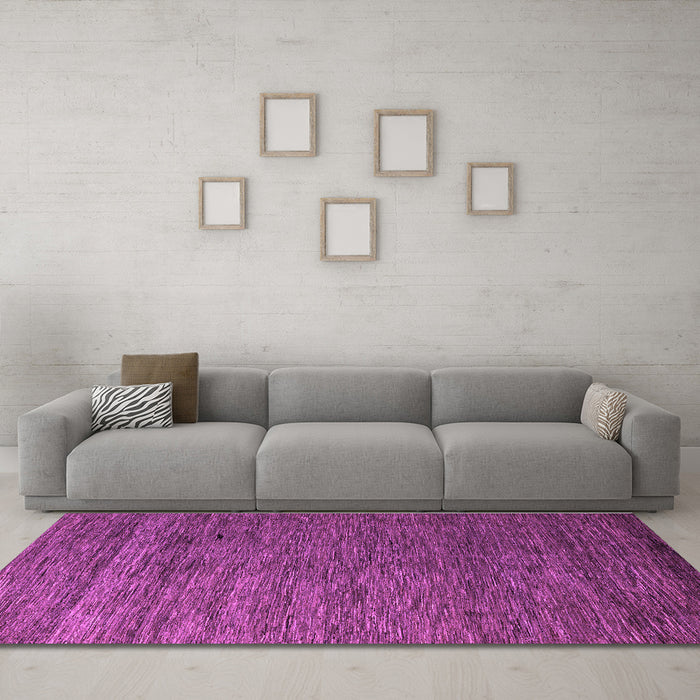 Machine Washable Abstract Purple Modern Area Rugs in a Living Room, wshabs5569pur