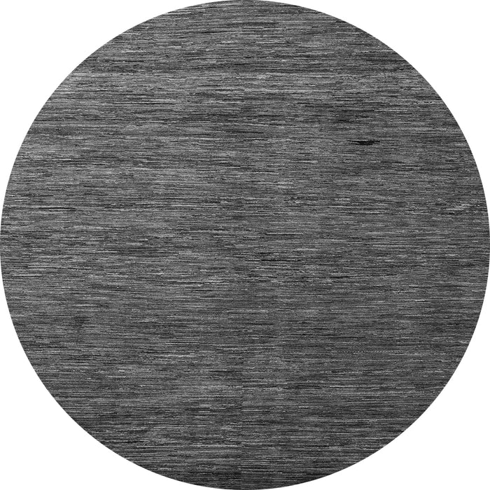Round Machine Washable Abstract Gray Modern Rug, wshabs5569gry