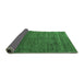 Sideview of Abstract Emerald Green Modern Rug, abs5569emgrn