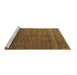 Sideview of Machine Washable Abstract Brown Modern Rug, wshabs5569brn