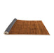 Sideview of Abstract Orange Modern Rug, abs5569org