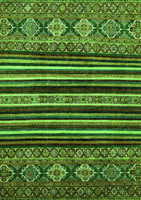 Abstract Green Modern Rug, abs556grn