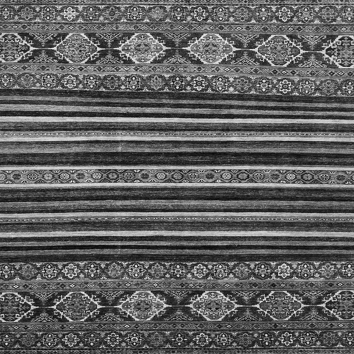 Square Abstract Gray Modern Rug, abs556gry