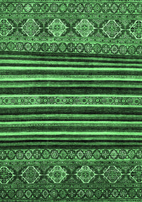 Abstract Emerald Green Modern Rug, abs556emgrn