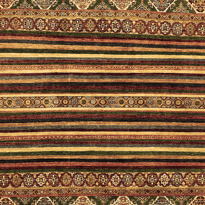 Machine Washable Abstract Brown Modern Rug, wshabs556brn