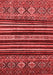 Abstract Red Modern Area Rugs