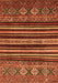 Machine Washable Abstract Orange Modern Area Rugs, wshabs556org