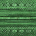 Square Abstract Emerald Green Modern Rug, abs556emgrn