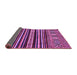 Sideview of Abstract Purple Modern Rug, abs556pur