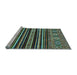 Sideview of Machine Washable Abstract Light Blue Modern Rug, wshabs556lblu