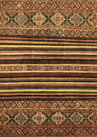 Abstract Brown Modern Rug, abs556brn