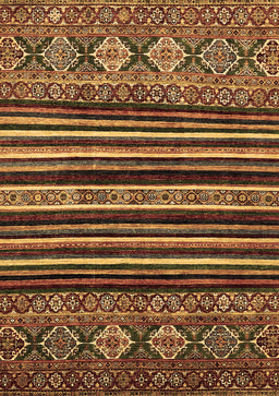 Abstract Brown Modern Rug, abs556brn