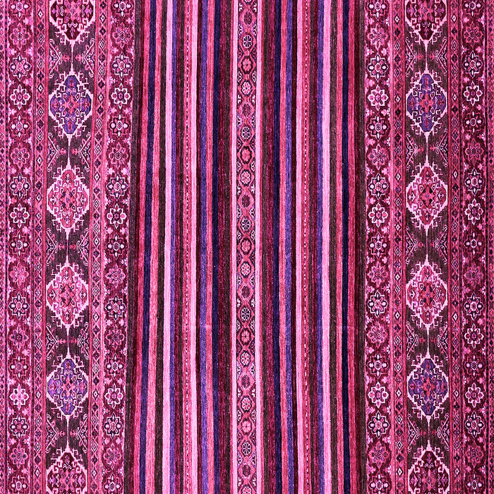 Square Machine Washable Abstract Pink Modern Rug, wshabs556pnk