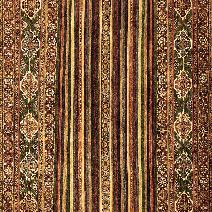 Square Machine Washable Abstract Brown Modern Rug, wshabs556brn