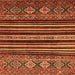 Square Abstract Orange Modern Rug, abs556org