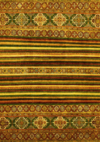 Abstract Yellow Modern Rug, abs556yw