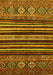 Abstract Yellow Modern Rug, abs556yw