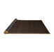 Sideview of Abstract Dark Brown Modern Rug, abs5570