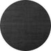 Round Machine Washable Abstract Gray Modern Rug, wshabs5570gry