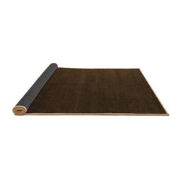 Sideview of Abstract Brown Modern Rug, abs5570brn