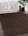 Machine Washable Abstract Dark Brown Rug in a Family Room, wshabs5570