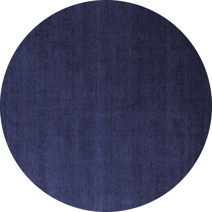 Round Machine Washable Abstract Blue Modern Rug, wshabs5570blu