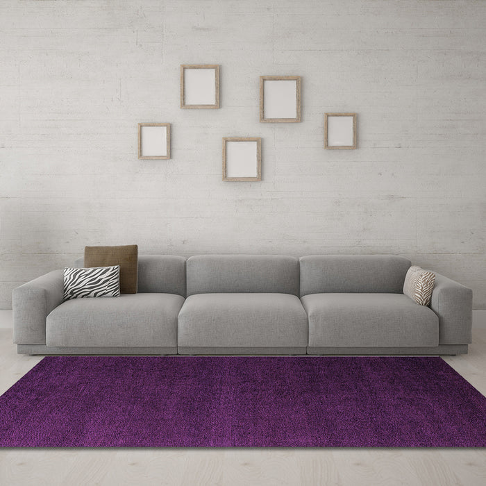 Machine Washable Abstract Purple Modern Area Rugs in a Living Room, wshabs5570pur