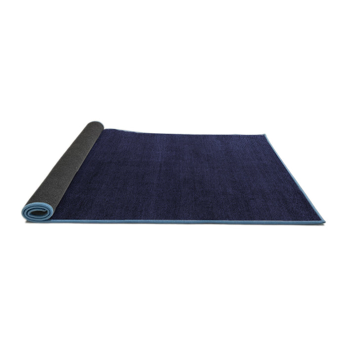 Sideview of Abstract Blue Modern Rug, abs5570blu