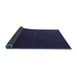 Sideview of Abstract Blue Modern Rug, abs5570blu