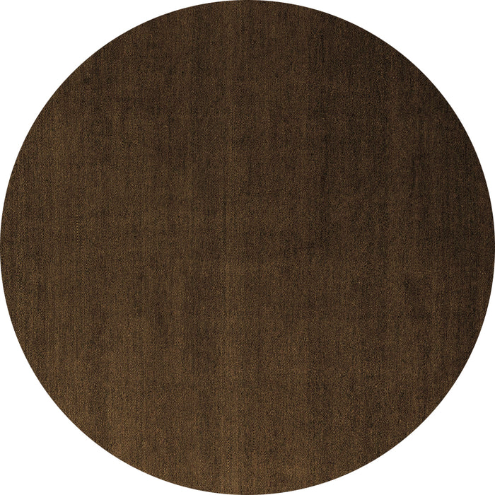 Round Machine Washable Abstract Brown Modern Rug, wshabs5570brn