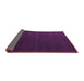 Sideview of Abstract Purple Modern Rug, abs5570pur