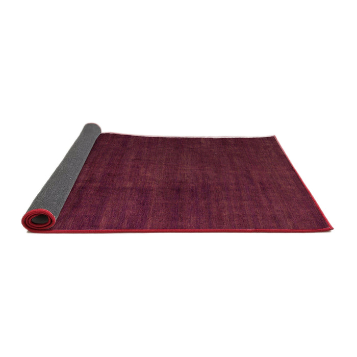 Sideview of Abstract Burgundy Red Modern Rug, abs5571