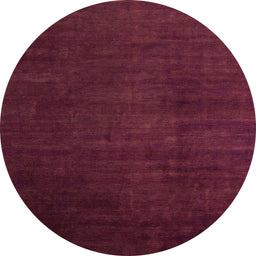 Round Machine Washable Abstract Burgundy Red Rug, wshabs5571