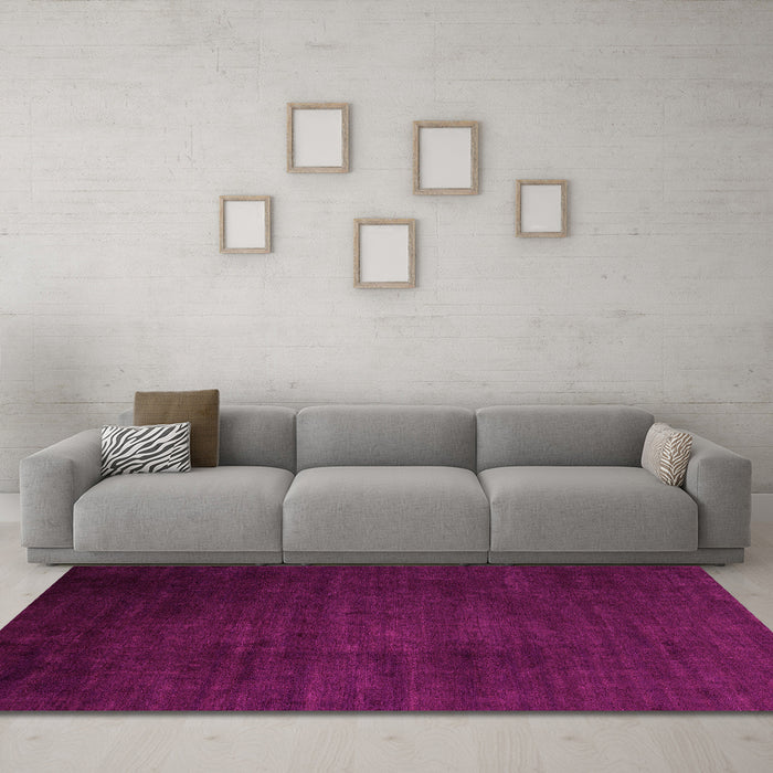 Machine Washable Abstract Pink Modern Rug in a Living Room, wshabs5571pnk