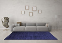 Machine Washable Abstract Blue Modern Rug, wshabs5571blu