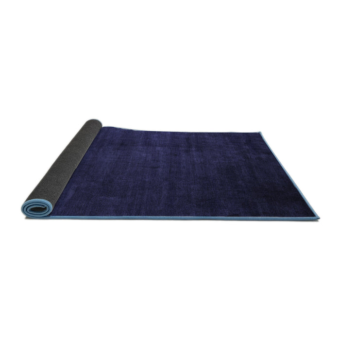 Sideview of Abstract Blue Modern Rug, abs5571blu