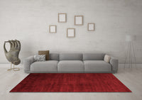 Machine Washable Abstract Red Modern Rug, wshabs5571red