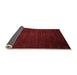 Sideview of Abstract Orange Modern Rug, abs5571org