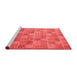 Modern Red Washable Rugs