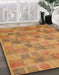 Abstract Sedona Brown Modern Rug in Family Room, abs5572